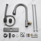Gourmet Kitchen Faucet 360° Pull-Out Waterfall Spray - Rumble