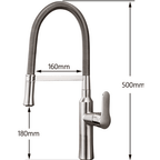 Eirez Single-Handle Gourmet Kitchen Mixer Faucet - Chrome