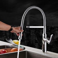 Eirez Single-Handle Gourmet Kitchen Mixer Faucet - Chrome