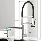 Gourmet Kitchen Faucet Single-Handle with Dual Spout - Neil