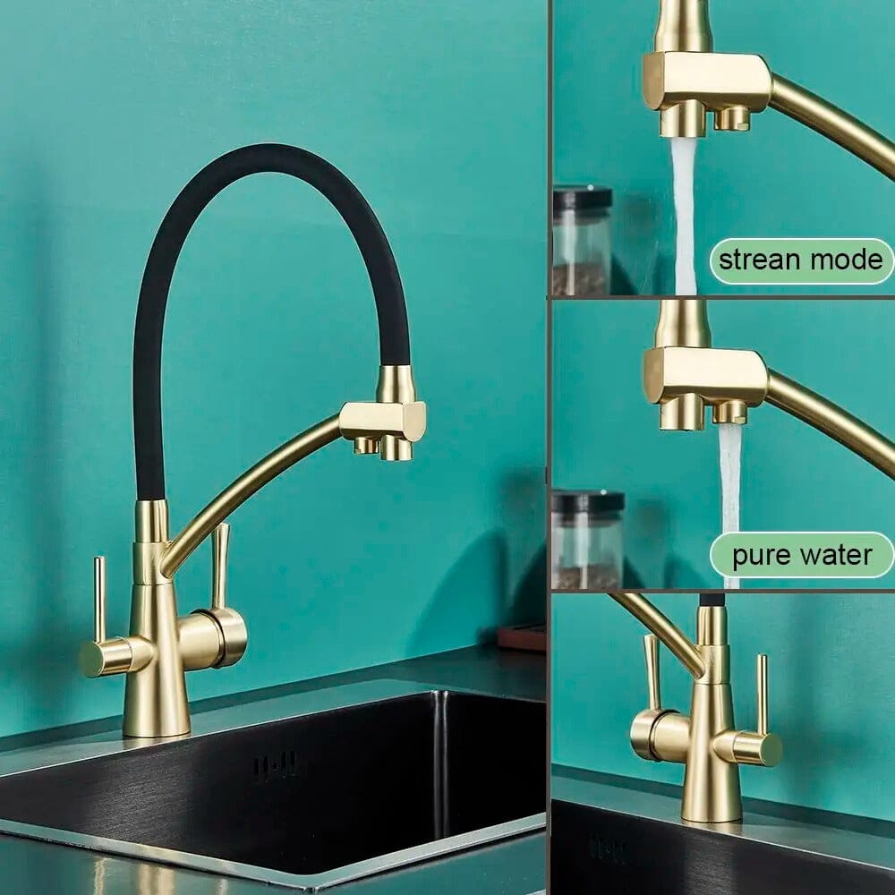 Grutta Single-Handle Gourmet Faucet with Filter Outlet