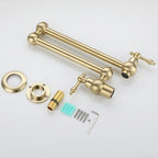 Gourmet Kitchen Faucet with High Spout, Single-Handle and 360° Swivel Track
