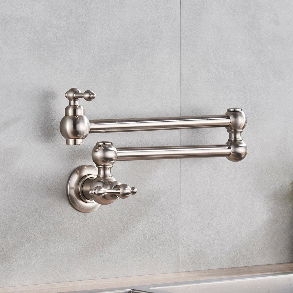 Gourmet Kitchen Faucet with High Spout, Single-Handle and 360° Swivel Track