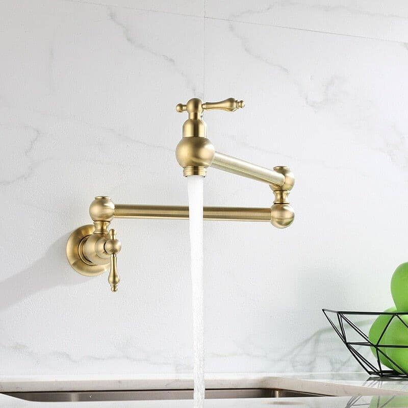 Gourmet Kitchen Faucet with High Spout, Single-Handle and 360° Swivel Track