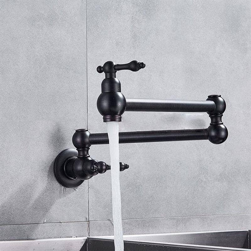 Gourmet Kitchen Faucet with High Spout, Single-Handle and 360° Swivel Track