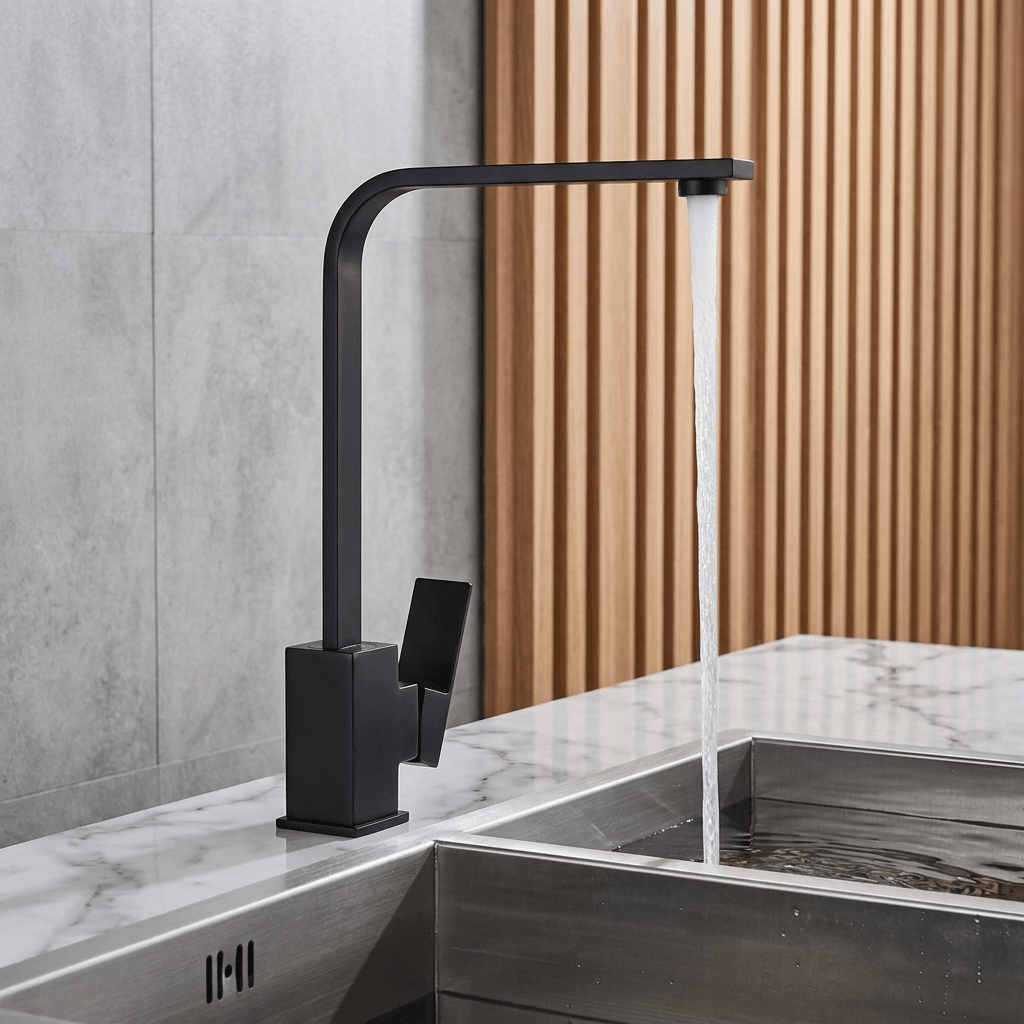 Gourmet Kitchen Faucet High Spout Single-Handle Crane Track 360°
