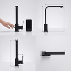 Gourmet Kitchen Faucet High Spout Single-Handle Crane Track 360°
