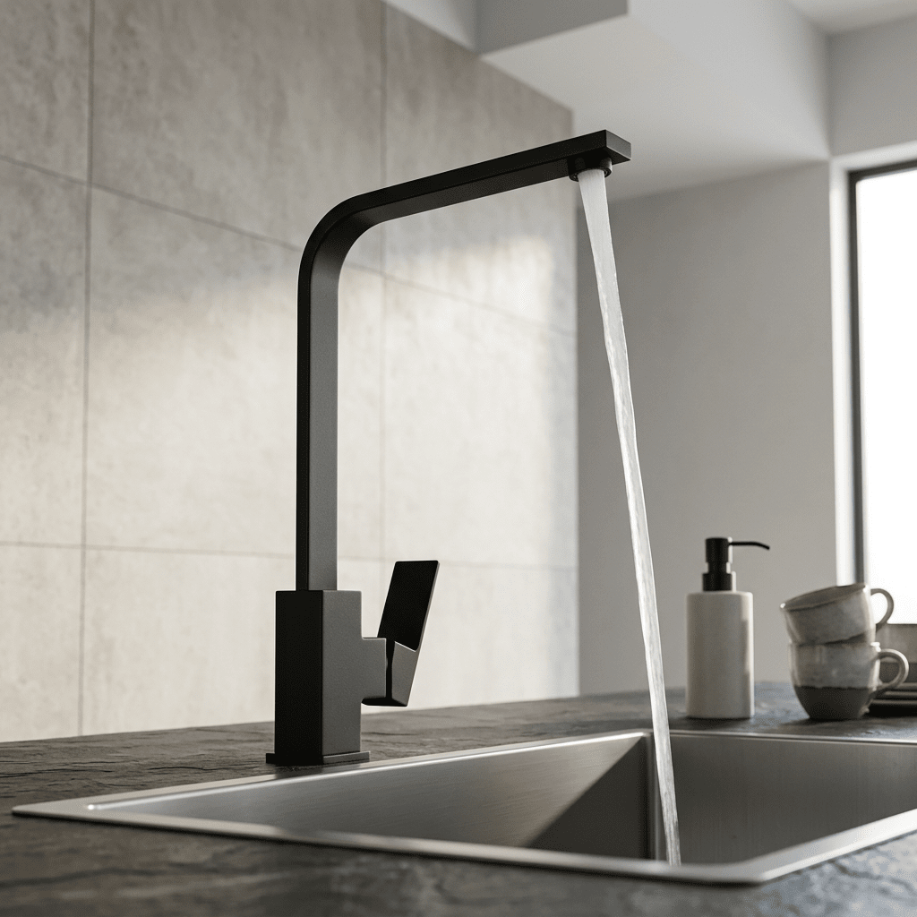 Gourmet Kitchen Faucet High Spout Single-Handle Crane Track 360°