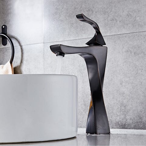 Cortex Luxury Matte Black Single-Handle Bathroom Faucet
