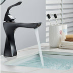 Cortex Luxury Matte Black Single-Handle Bathroom Faucet