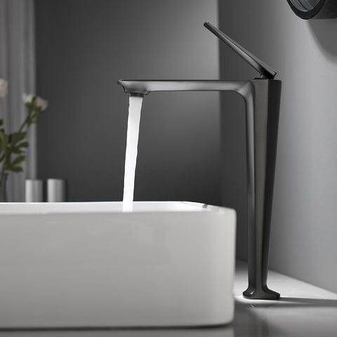 Brooklyn Matte Black Single-Handle Bathroom Mixing Faucet