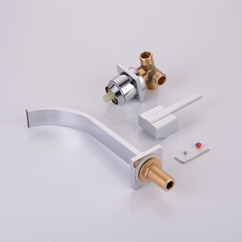 Vanilla Modern Wall-Mounted Single-Handle Bathroom Faucet