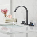 Folt Modern 3-Piece Widespread Double-Handle Bathroom Mixing Faucet