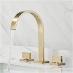 Folt Modern 3-Piece Widespread Double-Handle Bathroom Mixing Faucet