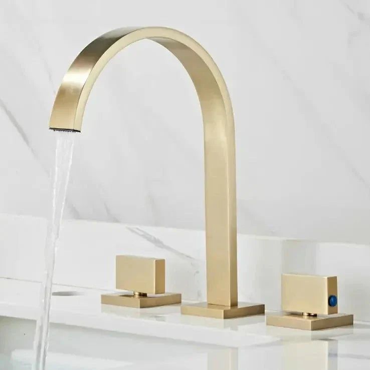 Katos Modern 3-Piece Widespread Double-Handle Bathroom Faucet