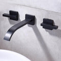 Artifice Home Doults Modern Dual-Handle Wall-Mounted Bathroom Mixer Faucet