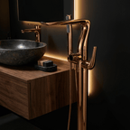 AquaLux Rose Gold Single-Handle Faucet
