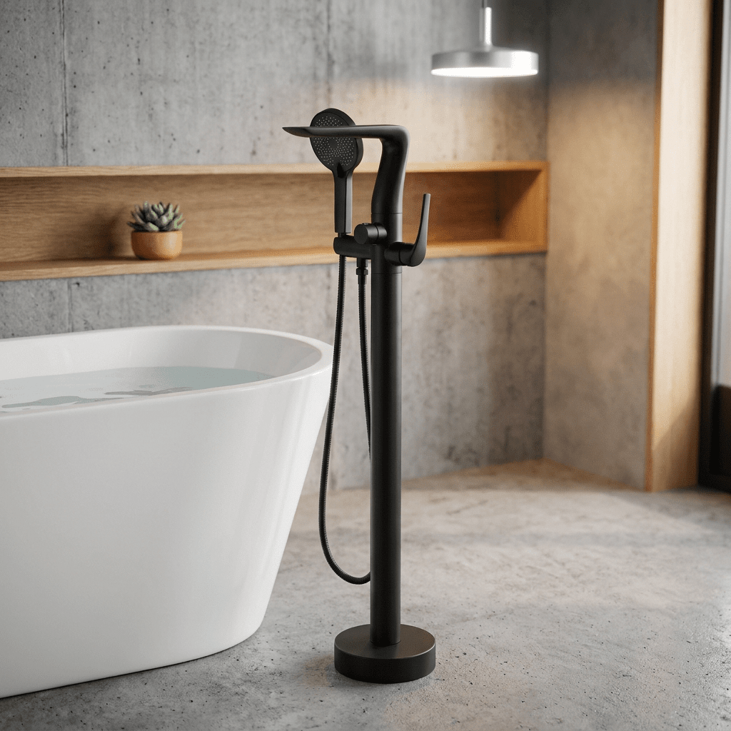 AquaLux Rose Gold Single-Handle Faucet