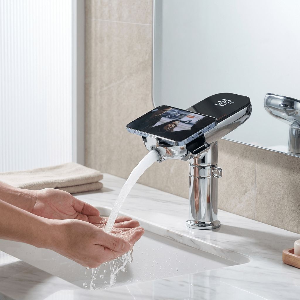 AquaSense Gold Single-Handle Faucet