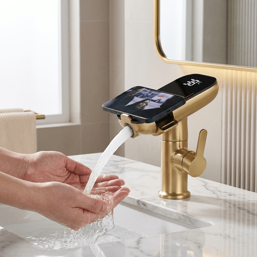 AquaSense Gold Single-Handle Faucet