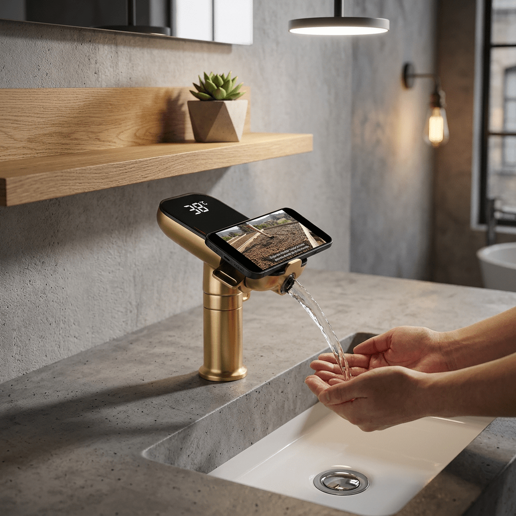AquaSense Gold Single-Handle Faucet