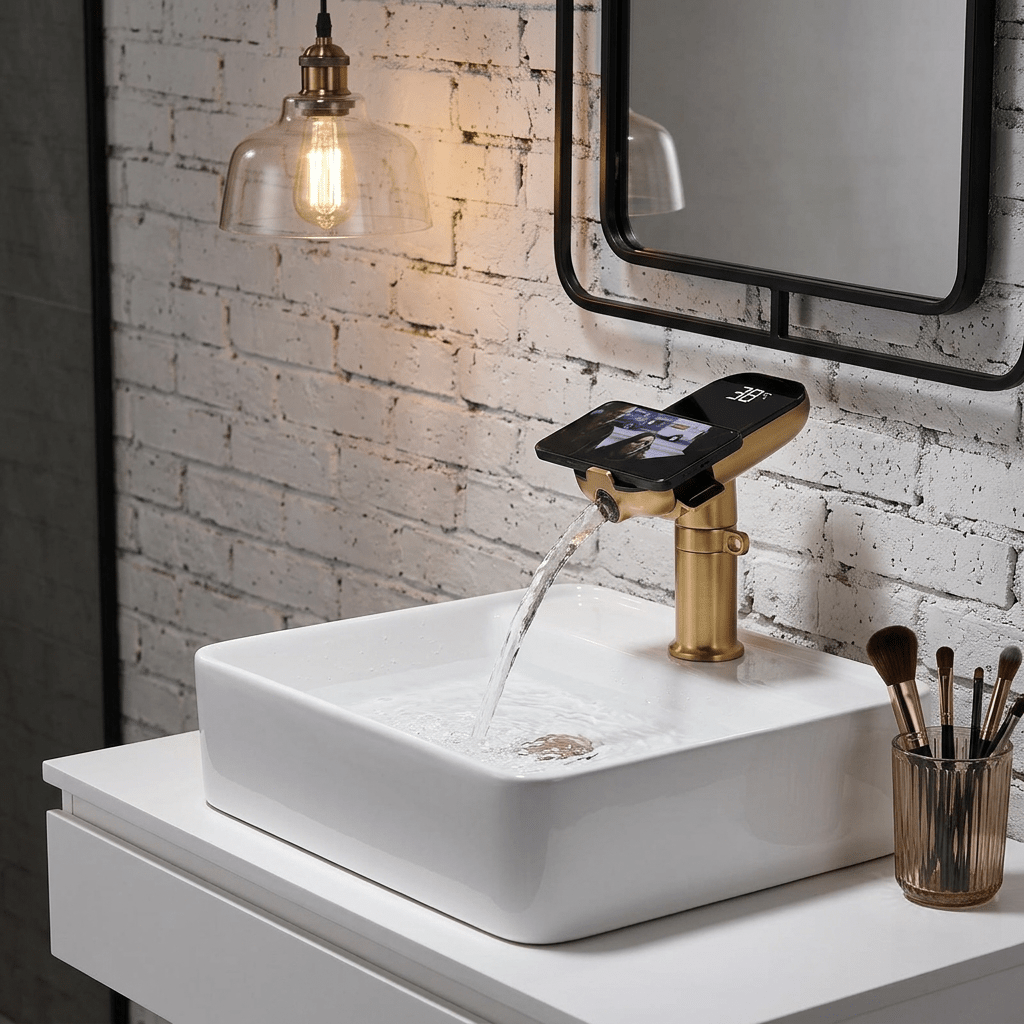 AquaSense Gold Single-Handle Faucet
