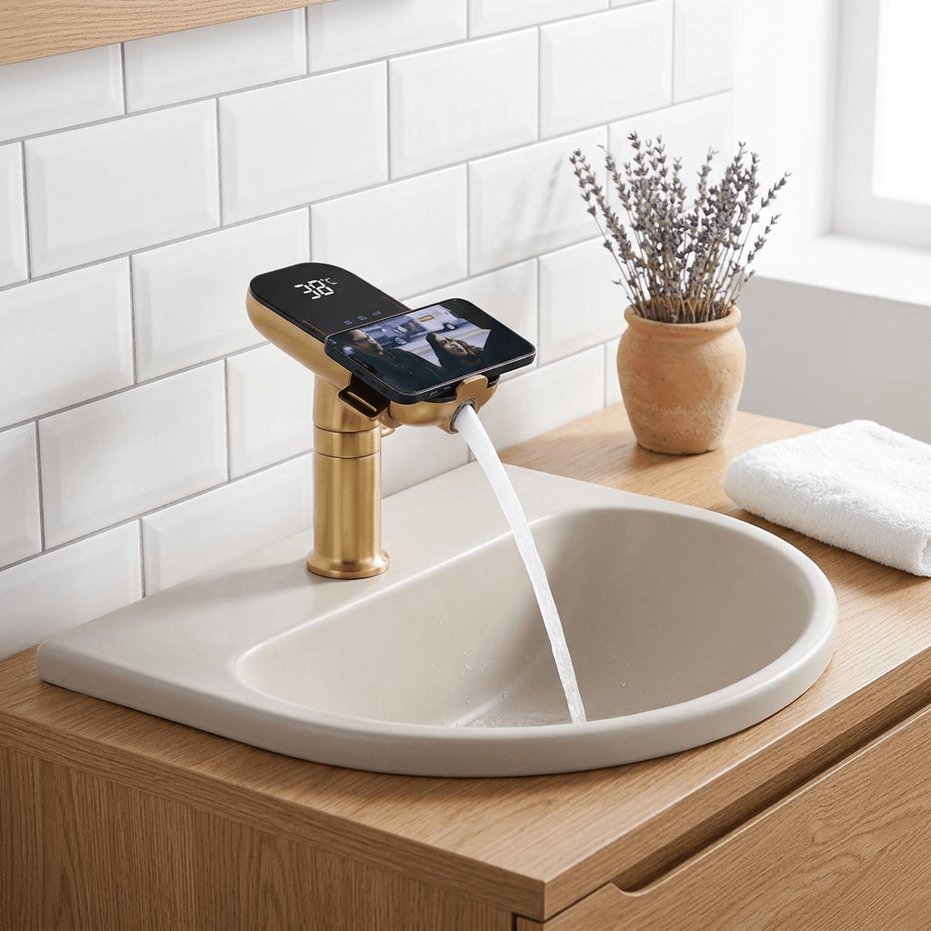 AquaSense Gold Single-Handle Faucet