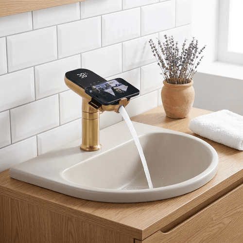 AquaSense Gold Single-Handle Faucet