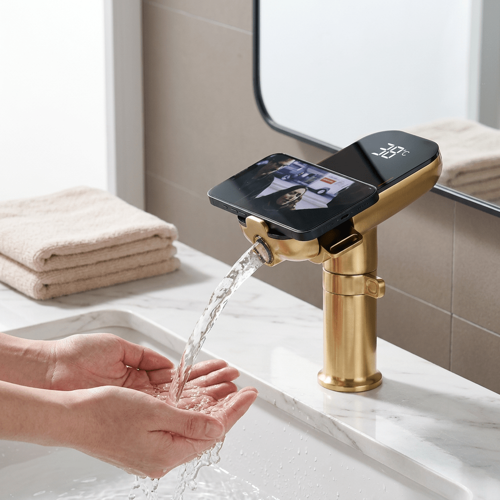 AquaSense Gold Single-Handle Faucet