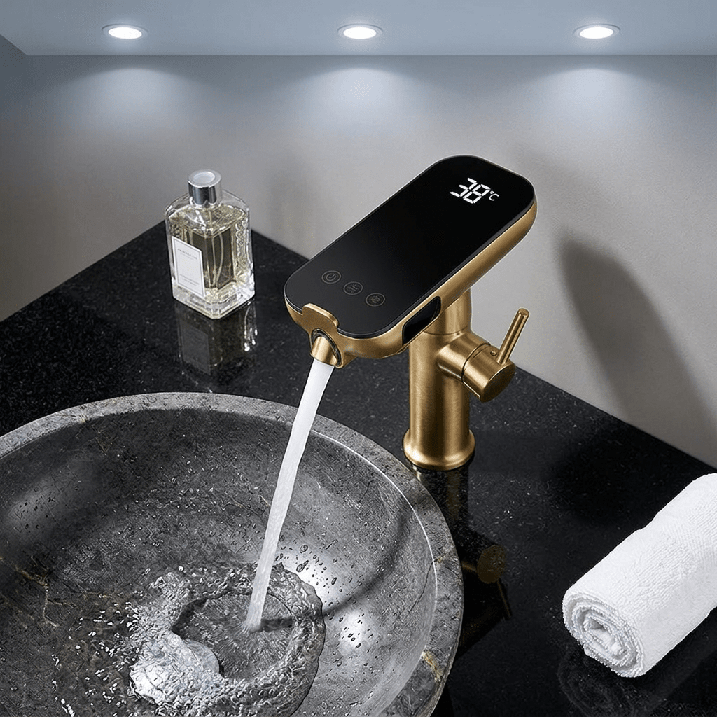 AquaSense Gold Single-Handle Faucet