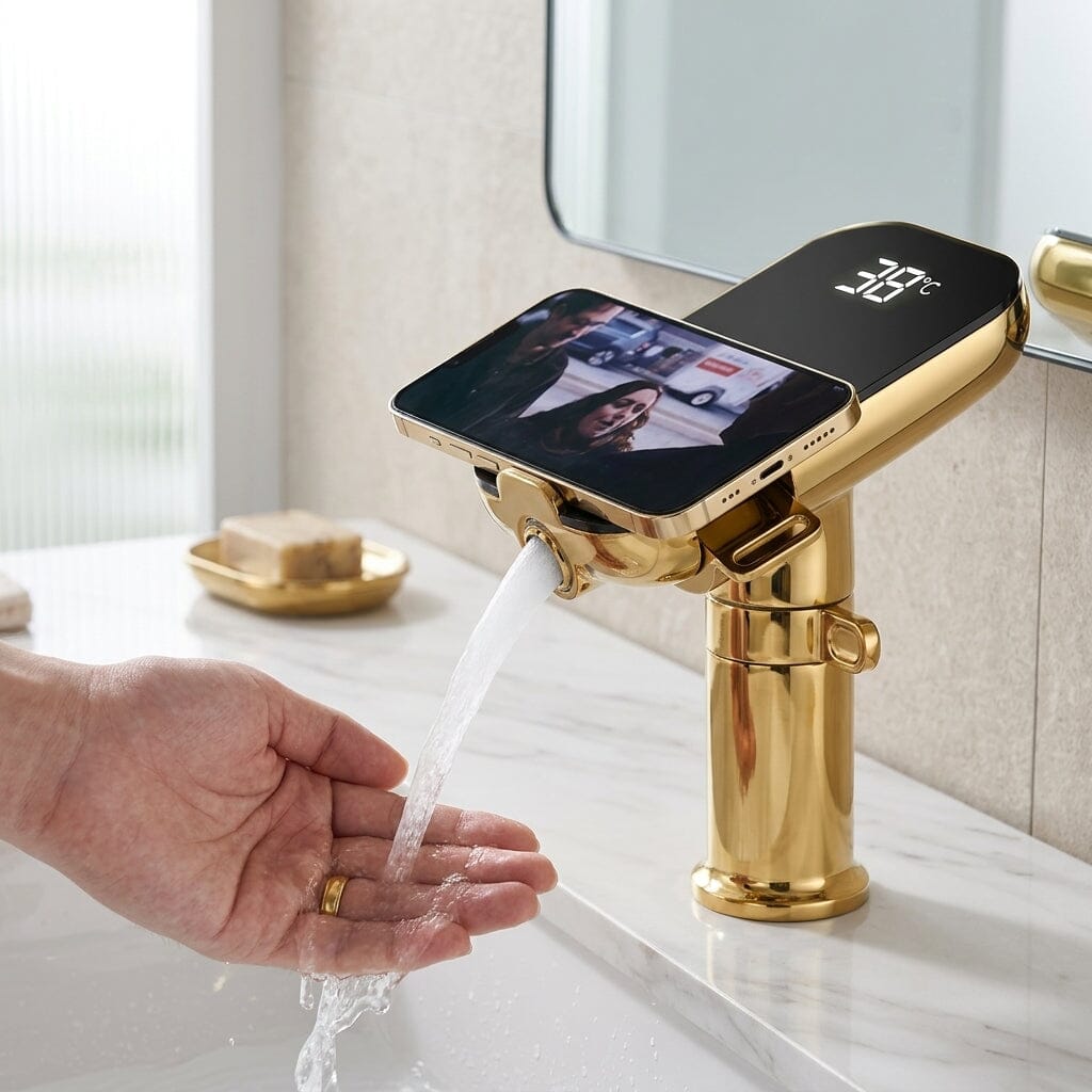 AquaSense Gold Single-Handle Faucet