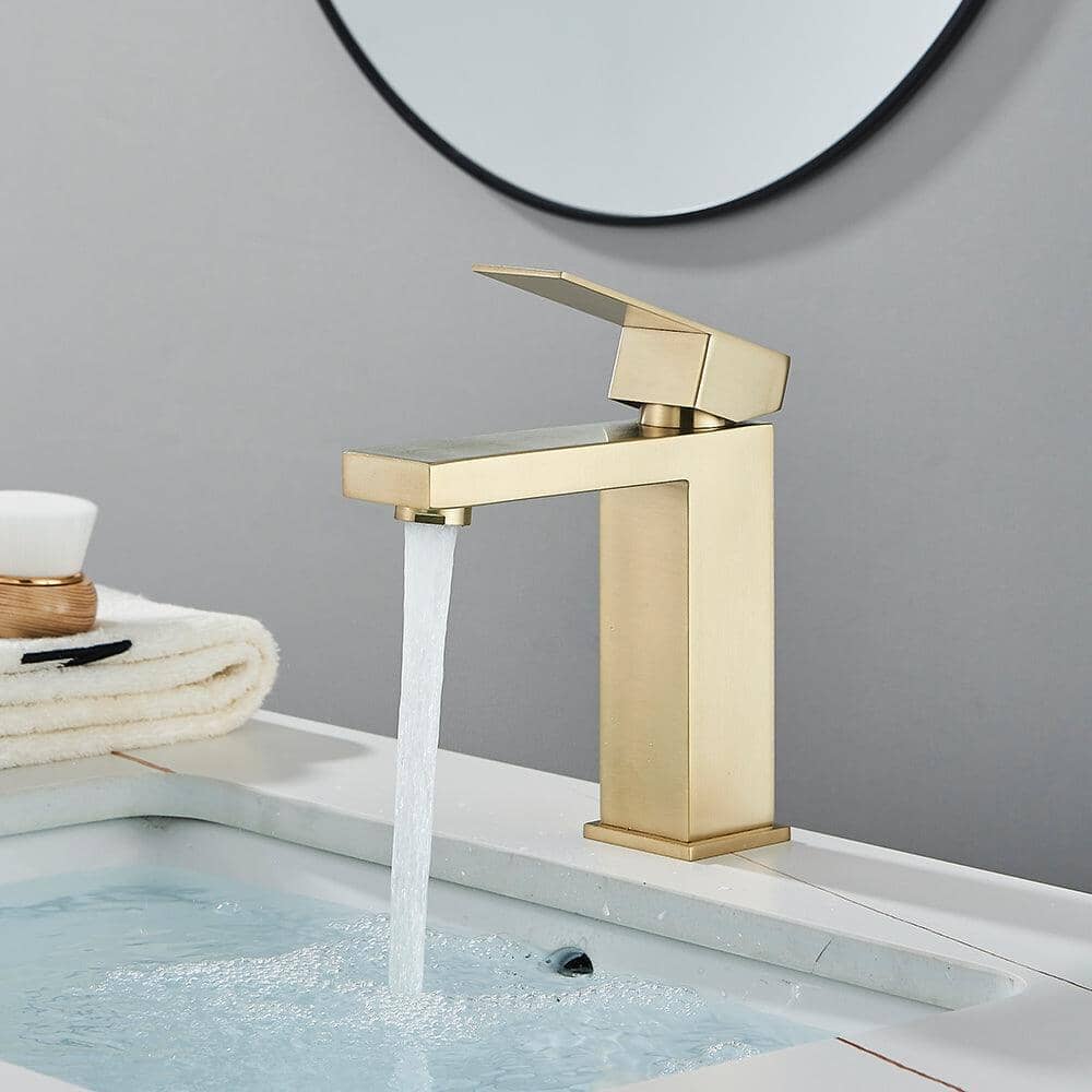 Troover Single Handle Bathroom Deck Mount Faucet