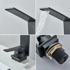 Clarty Gold Single-Handle Bathroom Deck-Mount Faucet