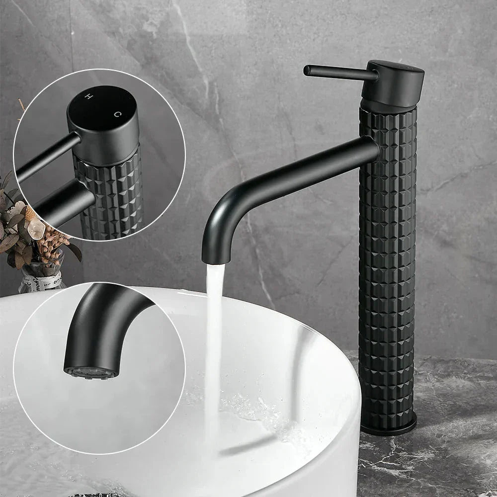 Drumon Single Handle Bathroom Faucet - Artifice Home