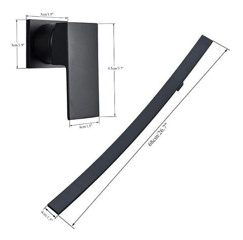 Glass Elite Single Handle Wall-Mount Bathroom Faucet