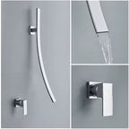 Glass Elite Single Handle Wall-Mount Bathroom Faucet