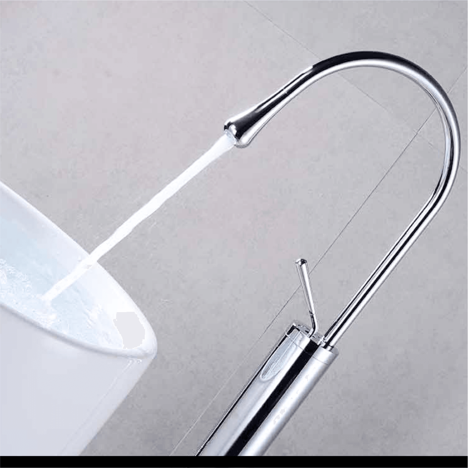Luxury Floor-Mounted Bathtub Faucet