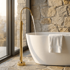 Luxury Floor-Mounted Bathtub Faucet