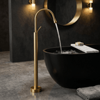 Luxury Floor-Mounted Bathtub Faucet