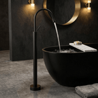 Luxury Floor-Mounted Bathtub Faucet