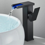 LED Waterfall Single-Handle Bathroom Faucet