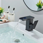 LED Waterfall Single-Handle Bathroom Faucet