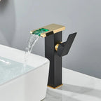 LED Waterfall Single-Handle Bathroom Faucet