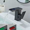 LED Waterfall Single-Handle Bathroom Faucet