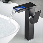 Trover Waterfall Bathroom Faucet with LED Single Handle
