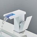 Trover Waterfall Bathroom Faucet with LED Single Handle