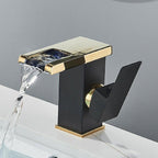 Trover Waterfall Bathroom Faucet with LED Single Handle