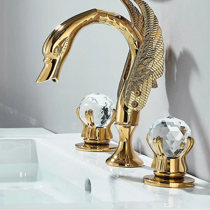 Globy Swan Countertop Bathroom Faucet