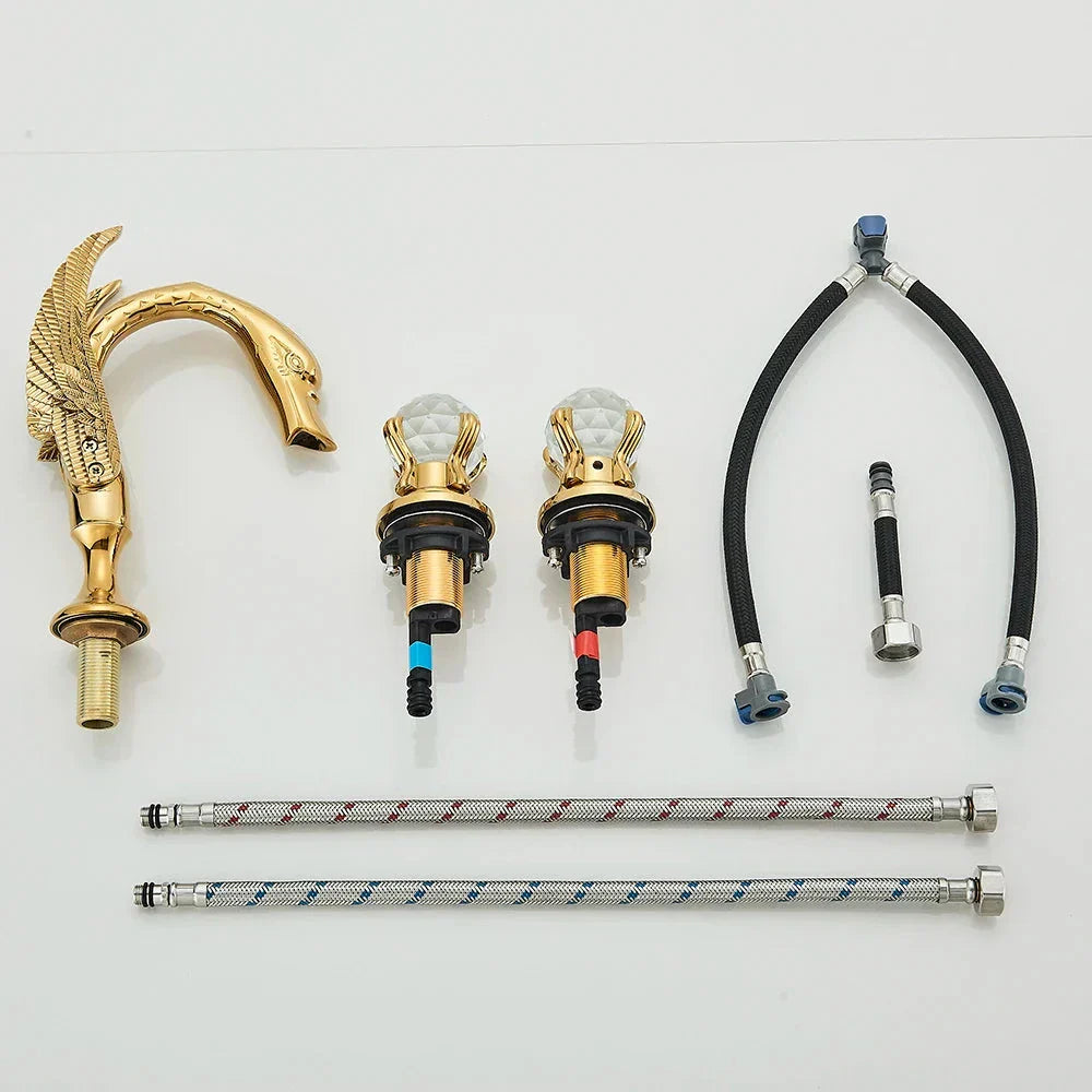 Globy Swan Countertop Bathroom Faucet