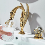 Globy Swan Countertop Bathroom Faucet